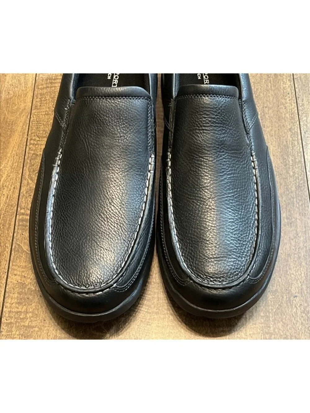 Rockport Eberdon Men's 14 Black Slip-on Loafers K71228 Leather Trutech